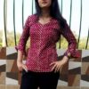 Red Printed Ethnic Tops for Women