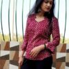 Red Printed Ethnic Tops for Women