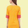 Yellow Solid Short Kurtis for Women
