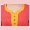 Red Solid Short Kurtis for Women