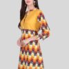 Bumblebee Yellow Solid Casual Kurtis for Women