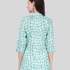 Turquoise Blue Polka Dots Casual Kurtis for Women