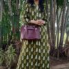 Moss Green Printed A-Line Formal Kurtis for Women