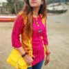 Yellow Printed Ethnic Tops for Women