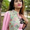 Pastel Green & Pink Formal Kurtis For Women