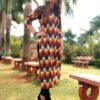 Multicolor Abstract Printed Formal Kurtis for Women