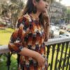 Multicolor Printed Ethnic Tunic Tops for Women