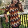 Multicolor Printed Ethnic Tunic Tops for Women