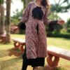 Cedar Brown Embellished Festive Kurti for Women