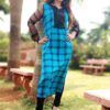 Cyan Blue Sequins Embellished Festive Kurti for Women
