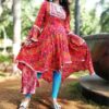 Multicolor Long Frock for Women
