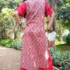 Coral Red Straight Casual Kurtis for Women