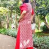 Coral Red Straight Casual Kurtis for Women