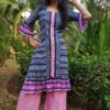 Navy Blue & Pink Casual Kurtis for Women