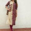 Beige Ajrak Printed Casual Kurtis for Women
