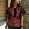 Red Printed Ethnic Tops for Women