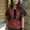 Red Printed Ethnic Tops for Women