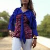 Red Printed Casual Tops for Women