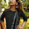 Ink Black Embellished Festive Kurti Set for Women
