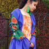 Orange Printed Casual Tops for Women