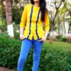 Yellow Solid Ethnic Tops for Women