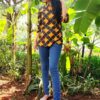 Black Printed Tunic Tops for Women