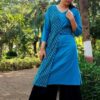 Cobalt Blue Straight Casual Kurtis for Women