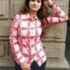 Red Stripes Casual Shirt for Women