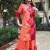 Orange Maroon Designer Kurti Set for Women