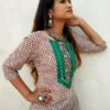 Pearl White Embroidered Casual Kurtis for Women