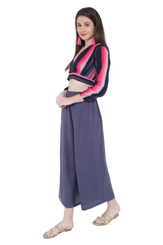 Multicolor Striped Printed Casual Tops for Women